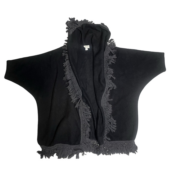 Vintage Kathleen for Sweet Herb Poncho Sleeves Womens One Size Fringe USA 90s - Picture 4 of 9